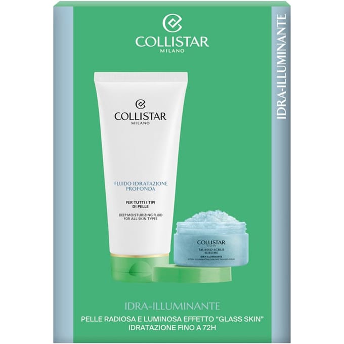 Collistar Discovery Set 2026 Body Deep Moisturizing Fluid 200ml Hydra Illuminating Sublime Talasso Scrub 150g Collistar - Hydra-illuminating Discovery Set 2026 Body - Deep Moisturizing Fluid 200ml + Hydra-illuminating Sublime Talasso-scrub 150g