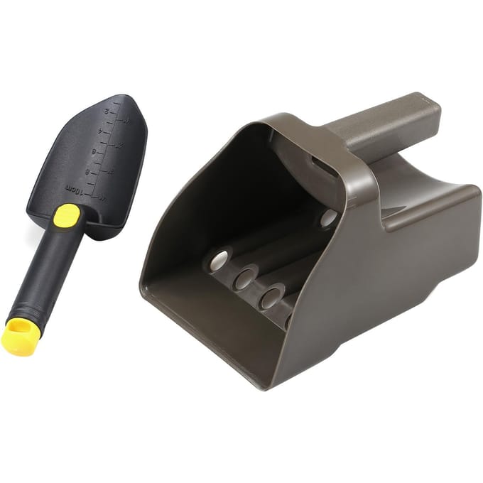 Zandschep en Schop Set Graafgereedschap Accessoires voor Metaaldetectie en Schatzoeken Sand Scoop black