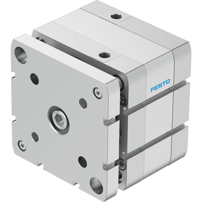 Festo Compacte Cilinder 100mm Boring 10mm Slag ISO 21287 Dubbelwerkend - 554286 - P2DQD