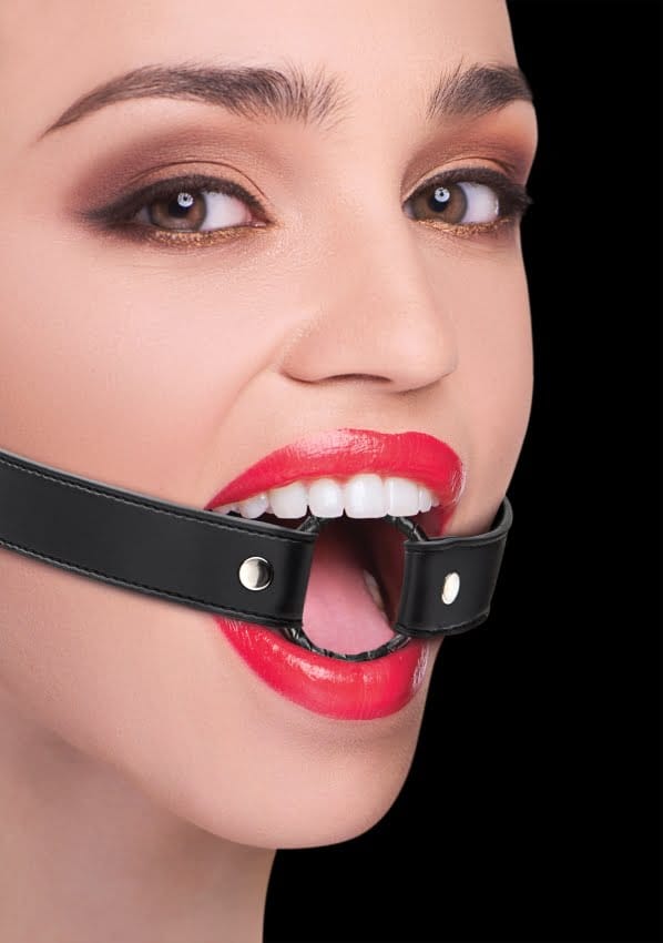 Ouch - Lederen O ring gag