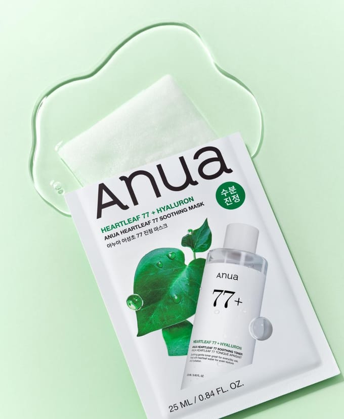 Anua Heartleaf 77 Verzachtend Masker Pack 10 stuks white