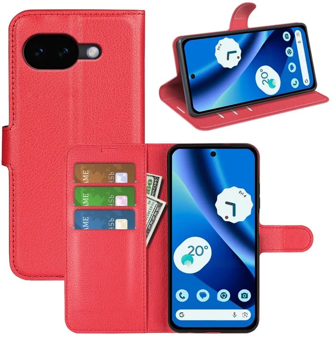 MobyDefend Hoesje - Geschikt voor Google Pixel 10a - Kunstleren Wallet Book Case (Sluiting Voorkant) - Rood