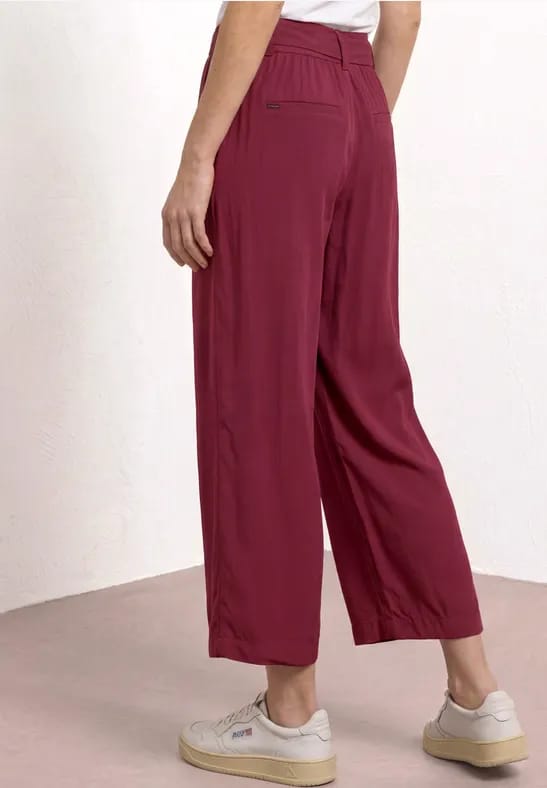 7/8 Wide Legs broek met riem