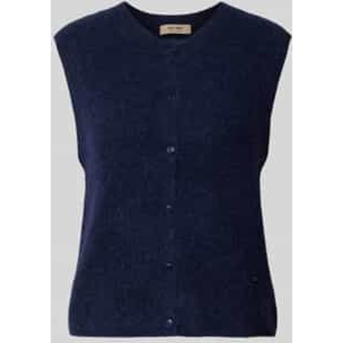 Regular fit cardigan van elastische alpacamix met knoopsluiting