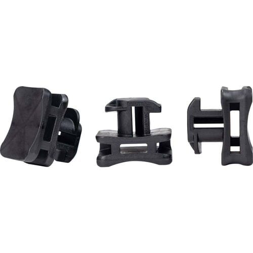 HellermannTyton ACFM7W10PT5.3 Kabelbindervoetje Profielrail 151-03246 Stootbestendig Zwart 25 stuk(s)