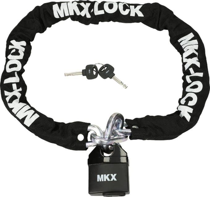 Kettingslot Scooter MKX Lengte 120cm 10mm Dikke Schakel U-lock