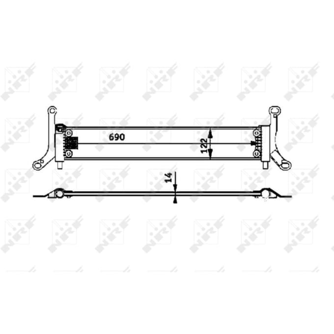 Radiator, motorkoeling NRF 53715