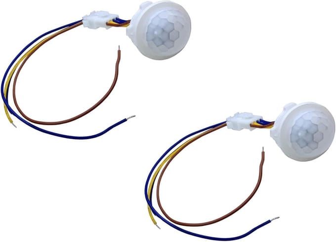 LED Bewegingsmelder met PIR Sensor - Slimme Lichtschakelaar 220V - 2 Stuks