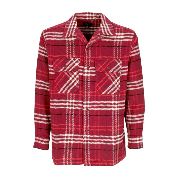 Westridge geweven overhemd Berry herenshirt met lange mouwen