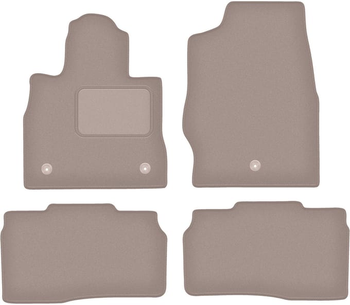 Beige velours matten voor: Ford Explorer MK6 ST-Line pick-up (2019-)