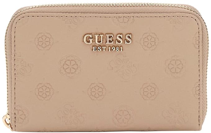 Guess Phoebe Portemonnee Dames - Ritsportemonnee - Imitatieleer - Taupe