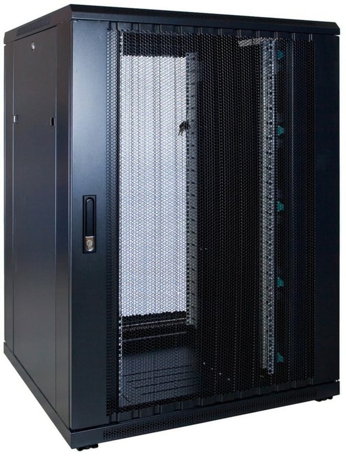 DSIT 22U serverkast met geperforeerde deur 800x800x1200mm (BxDxH) - serverbehuizing - serverrack - 19 inch