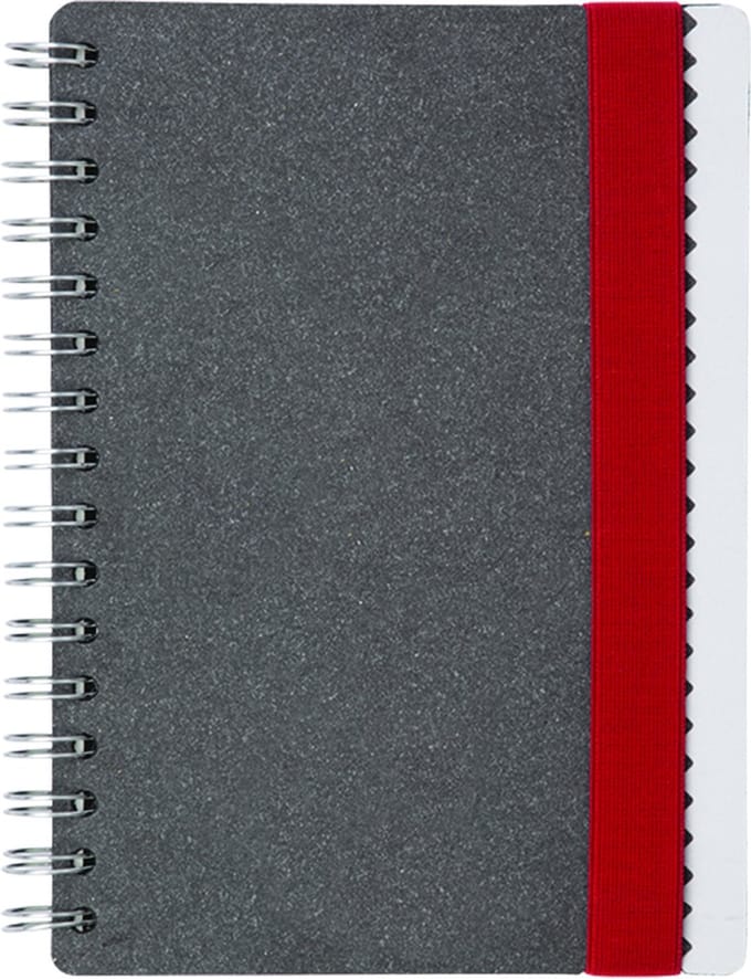 Vacavaliente - Notitieboek A5 (by Paola Navone) - Gerecycled Leer - Grijs