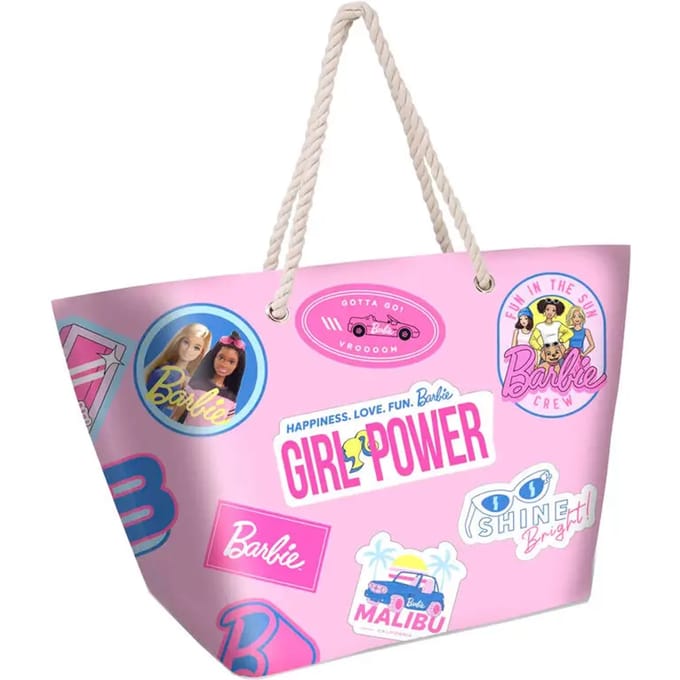 Karactermania - Barbie Trendy Malibu Strandtas met Rits - Boodschappentas