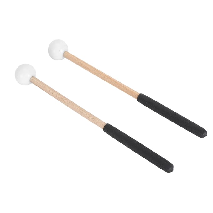 1 Paire de Maillets de Percussion Caoutchouc et Érable Maillet Multifonctionnel pour Tambour à Langue pour Concert blanc