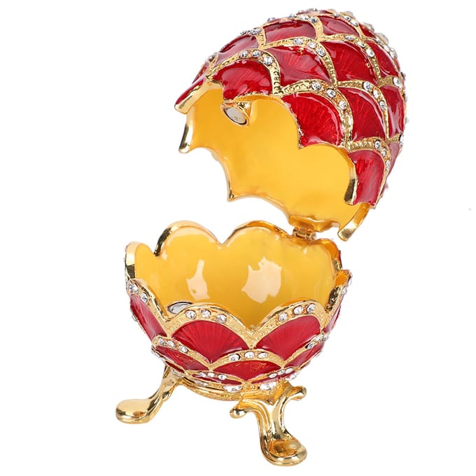 Geëmailleerde Eieren Paasei Knutselen Verguld Emaille Beschilderde Metalen Ornamenten Huisdecoratie red