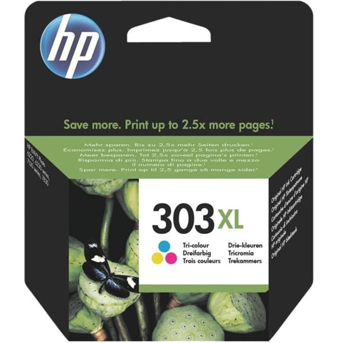 HP 303XL / T6N03AE High Capacity Tri-Color (Cyan Magenta Yellow) Ink