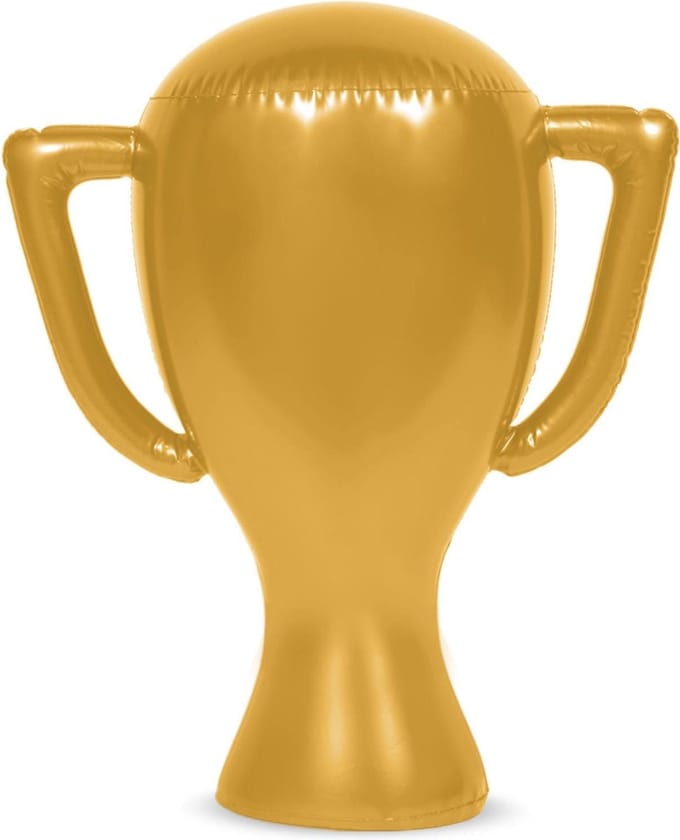 Opblaasbare Troffee Goudkleurig - 45 cm