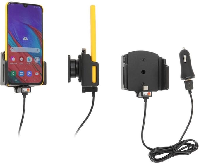 Brodit houder geschikt voor Universele houder USB-C met 12V USB plug 62-77mm / 2-10 mm