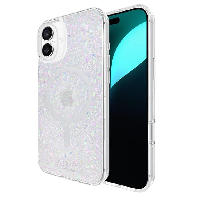 Kate Spade New York Coque de Protection Magsafe - Étui iPhone 16 Plus (Paillettes Grossières)