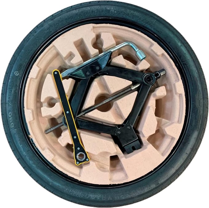 Reservewiel - Noodwiel - Auto Onderhoud - Compleet met krik - 17 inch - Staalgrijs