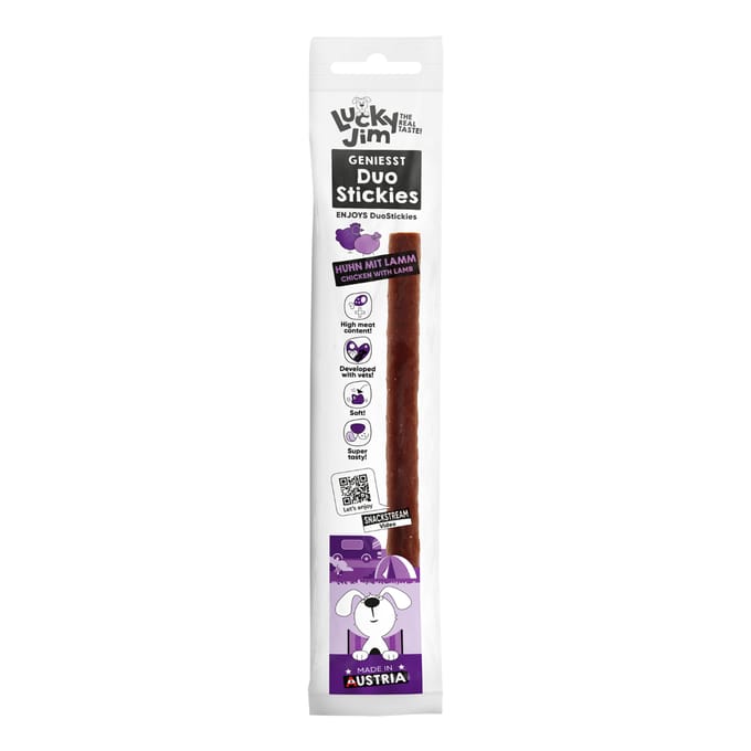 Voordeelpakket: 3x15g Lucky Jim DuoStickies kip met lam hondensnacks