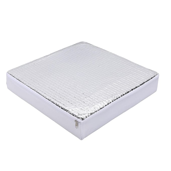 RV Dakraam Isolator 3 Lagen Structuur Antislip RV Ventilatie Isolator en Dakraam Afdekking met Reflecterend Oppervlak voor 14 white