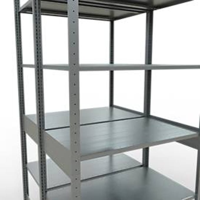SCHULTE Lagertechnik - Boutloze dubbele bodemplank type 150 - 2500x1000x2x600 mm galv.2x6 legborden