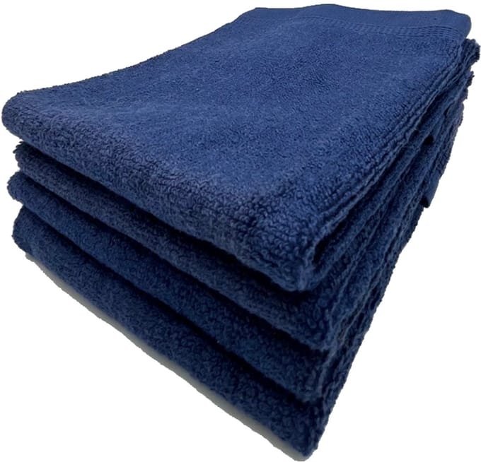 Lina gastendoekje navy 30x50 cm - set van 4