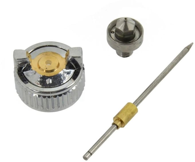 GEKO Vervangingsset spuitpistool - 1,0 mm nozzle, naald en luchtkap