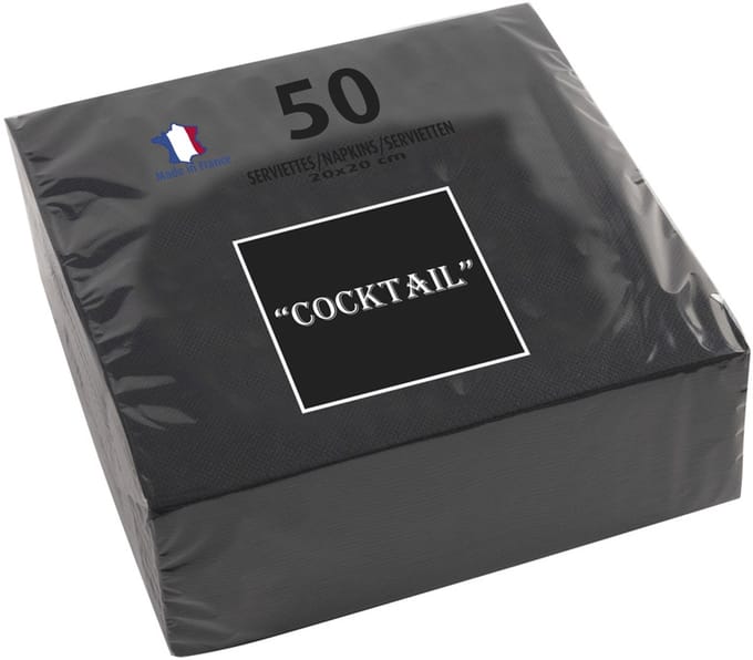 PROnappe cocktailservetten, 200 x 200 mm, oranje