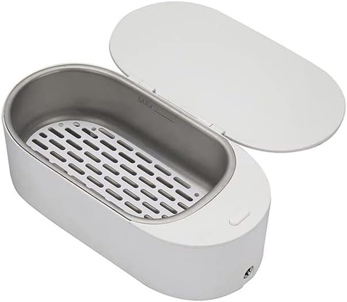 Ultrasone Reiniger - Sieraden Schoonmaker - Snel Reinigen - 3 Minuten Timer - 400 ml - Wit