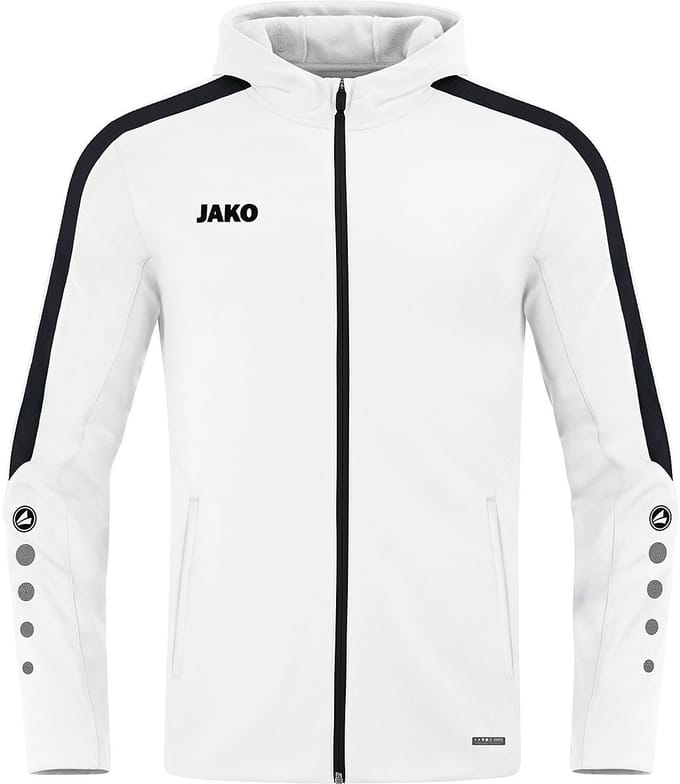 Jako Power Jas Met Kap Heren - Wit | Maat: 4XL