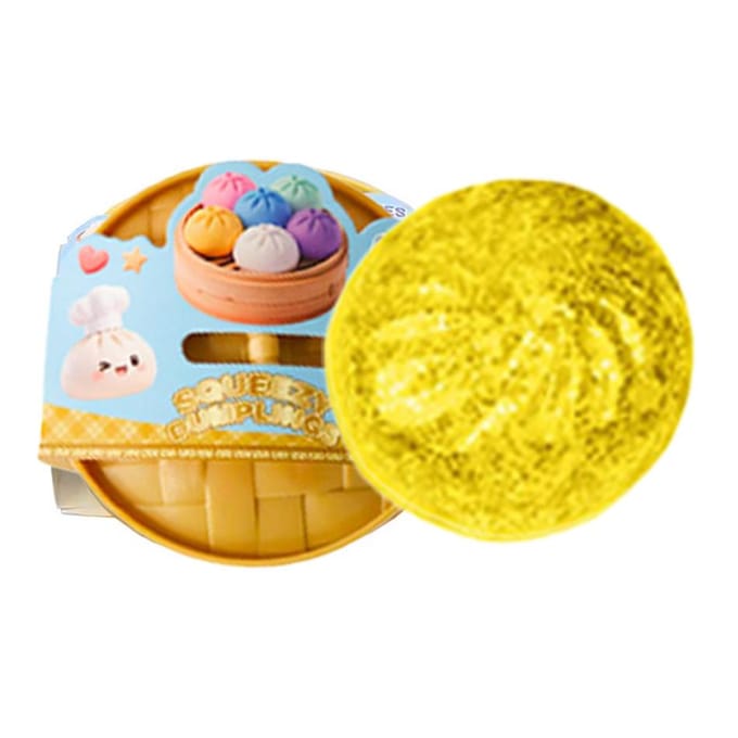 Nieuwe 12 stijlen Glitter Dumpling Glitter Dumpling Squishy met Doos Dumplings Sensorisch Knijpspeelgoed voor Stressverlichting