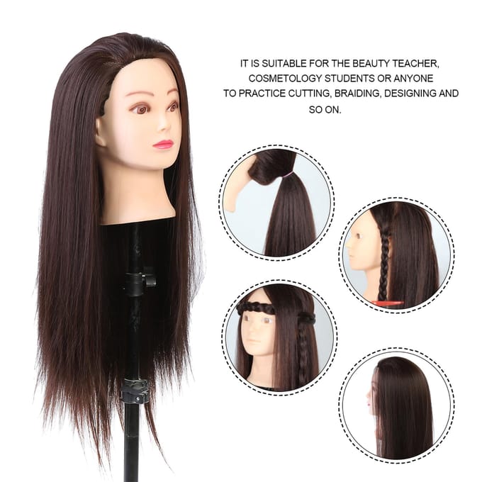 Make-up mannequin hoofd kappersopleiding hoofd cosmetologie pop hoofd blond donkerbruin black