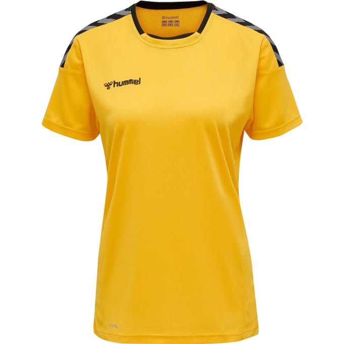 Hummel Authentic Poly Shirt Dames - sportshirts - geel - Vrouwen