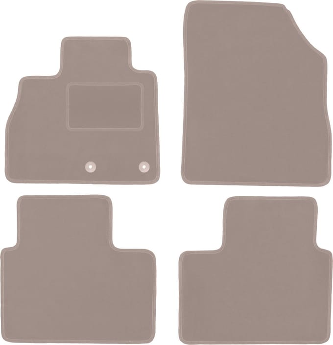 Beige veloursmatten voor: Renault Scenic IV minivan (2016-)