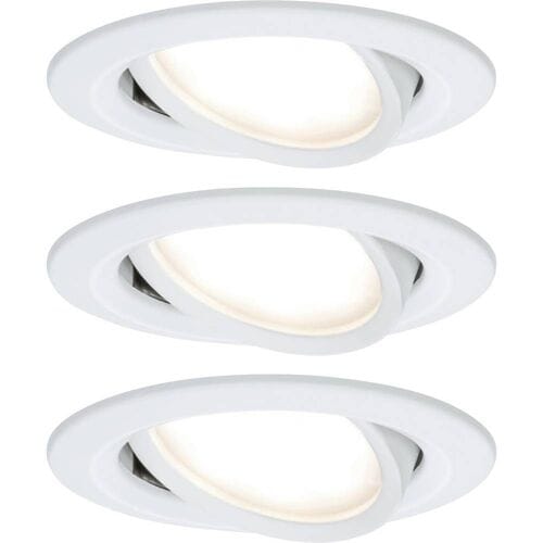 Paulmann 41306 Nova Inbouwlamp Set van 3 stuks LED LED 18 W Wit