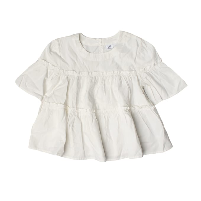 Top met korte mouwen en ruches 856269 meisje