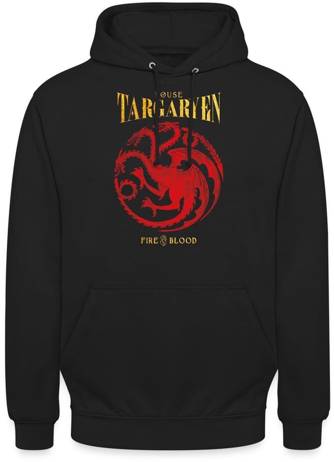 Game Of Thrones Huis Targaryen Hoodie Unisex