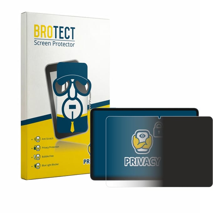 BROTECT - privacy screenprotector voor Doogee Tab G6 Pro - Folie Beschermfolie Blauwlichtfilter