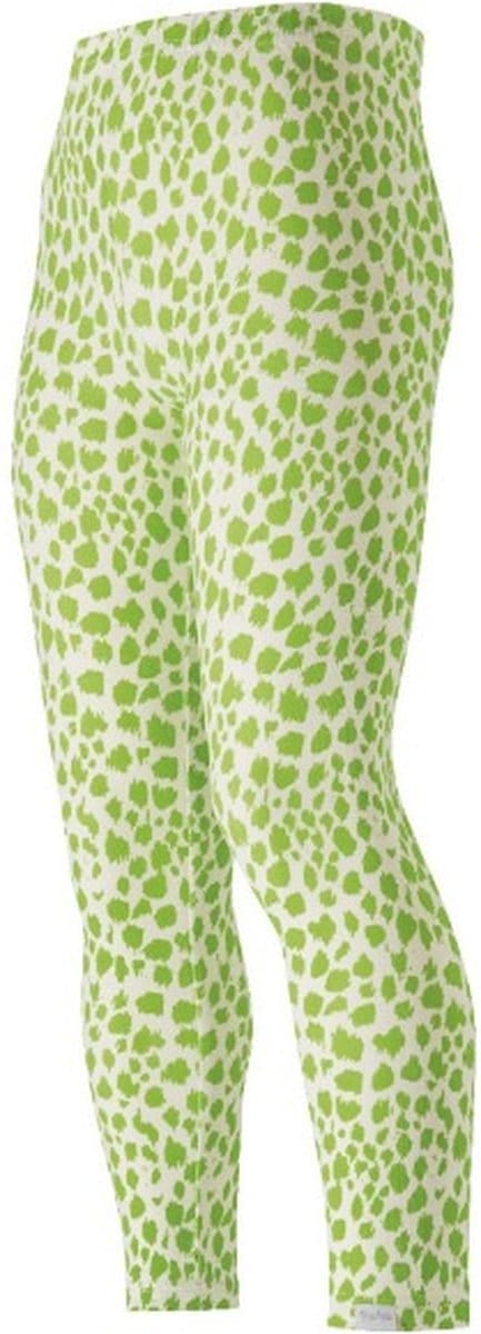 Playshoes legging lang groen leopard  maat 110