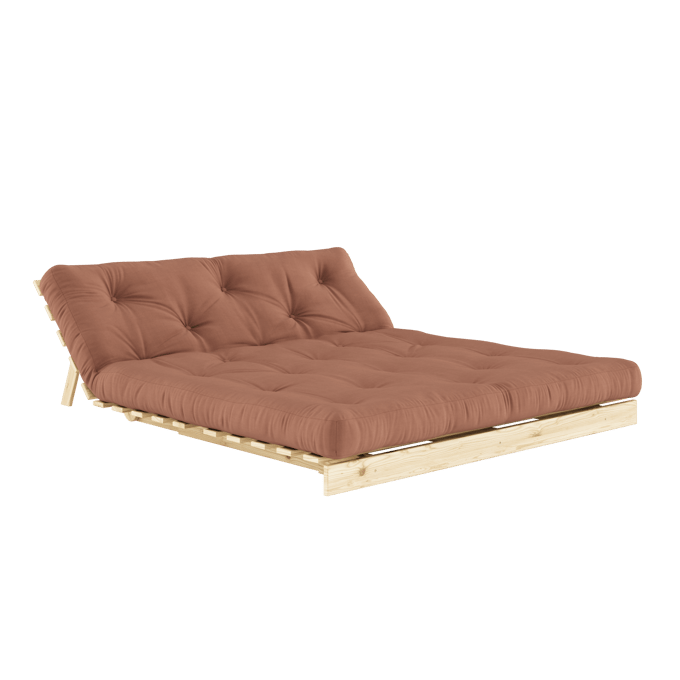 Karup Slaapbank Roots 160 - 759 Clay Brown - 100 raw