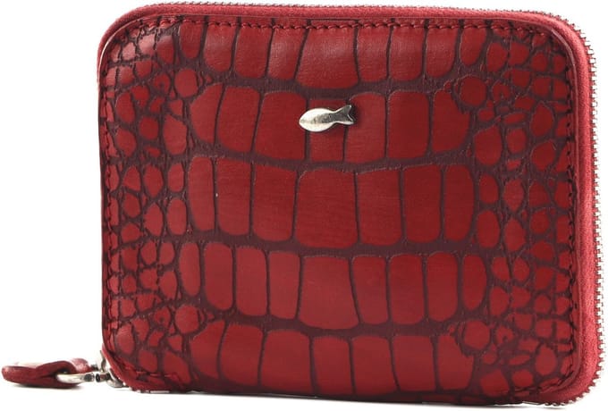 CAMPOMAGGI Leren Portemonnee Centaurus Wallet Rosso Rood