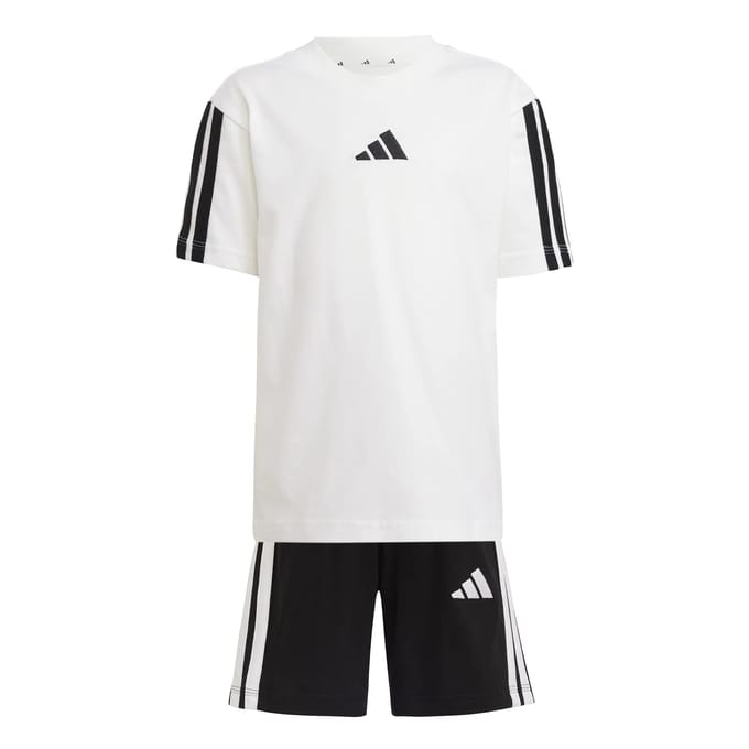 adidas Sportswear Essentials T-shirt Set Kids - Kinderen - Wit