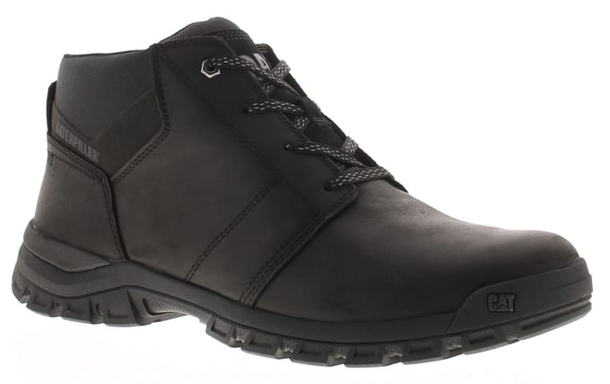 Caterpillar Heren Smart Boots Threshold Chukka Lederen Veterschoenen zwart