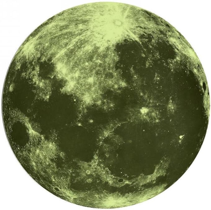 Muursticker | Maan | fosforescerend