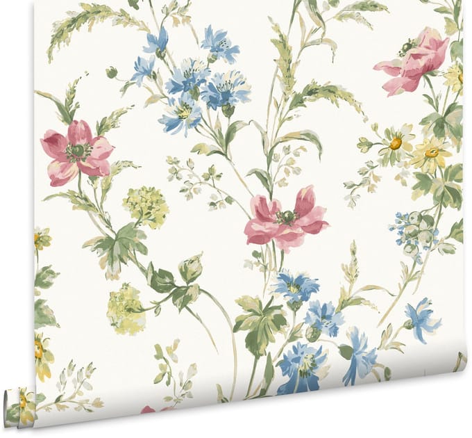 Laura Ashley Poppy Meadow Behang - Bloemen - 10mx52cm - Multi