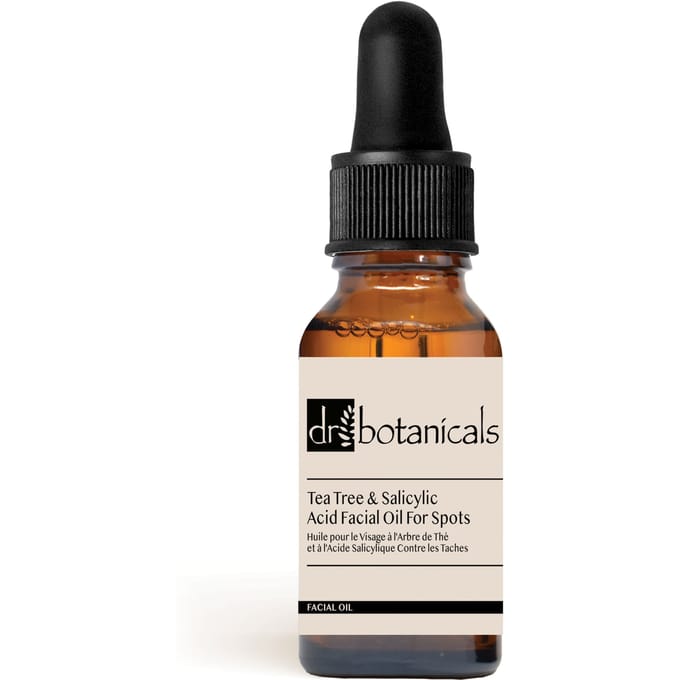 Dr. Botanicals Gezichtsolie met eucalyptus, tea tree, anti-aging en salicylzuur 15 ml
