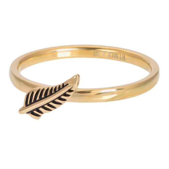 iXXXi Vulring Symbol Feather Goud | Maat 18 (gewone ringmaat 20)